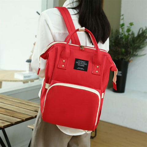 Large Capacity Waterproof Travel Backpack – Stylish Multifunctional Shoulder Bag for Women & Men