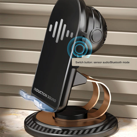 Wireless Induction Sound Mobile Stand – Bluetooth 5.0 Speaker with 360° Rotation & Built-in Battery