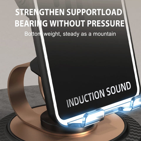 Wireless Induction Sound Mobile Stand – Bluetooth 5.0 Speaker with 360° Rotation & Built-in Battery