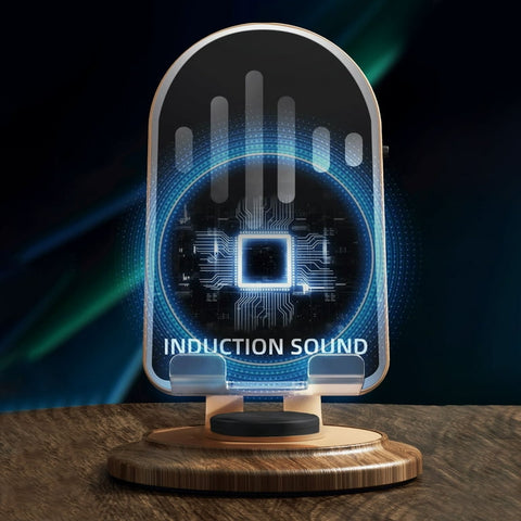 Wireless Induction Sound Mobile Stand – Bluetooth 5.0 Speaker with 360° Rotation & Built-in Battery